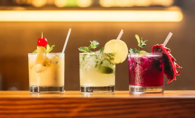 Cocktails from the example restaurant