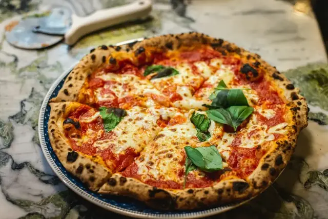 Pizza from the example restaurant