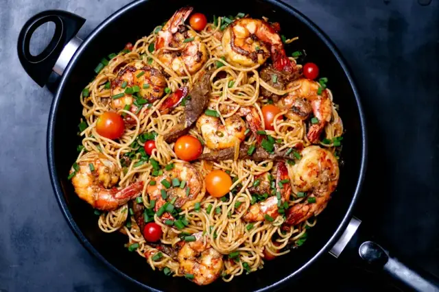 Shrimp from the example restaurant